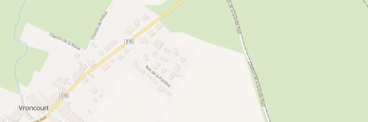 Plan du 7 Rue La Poiriere à Vroncourt