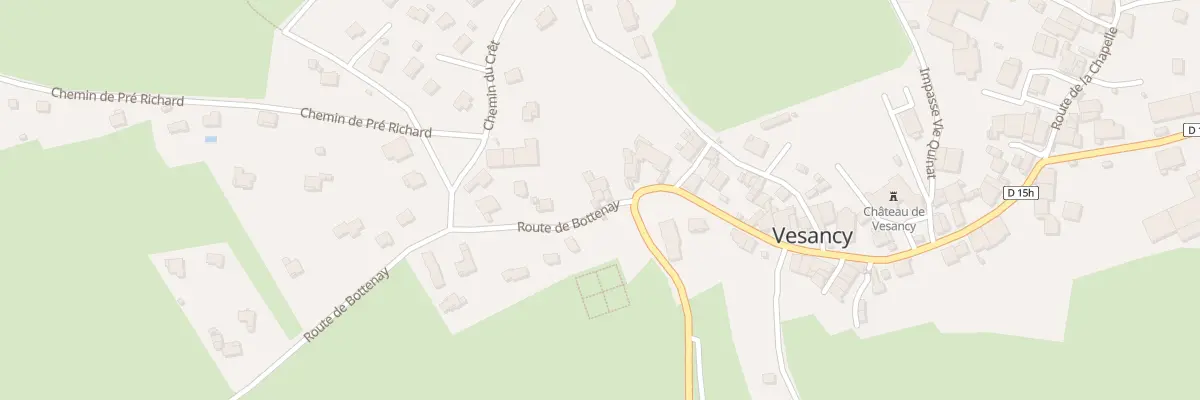Plan du 14 Rte de Bottenay à Vesancy