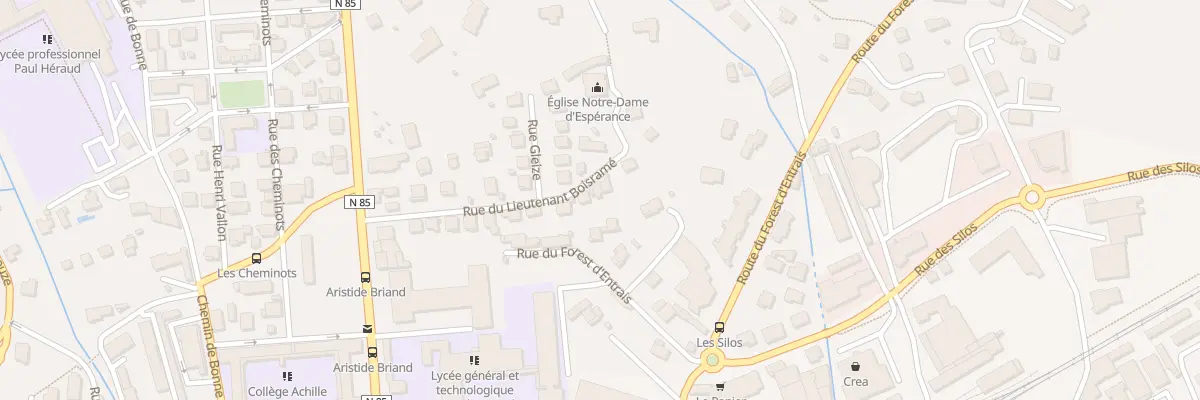Plan du 18 Rue Lt Boisrame à Gap
