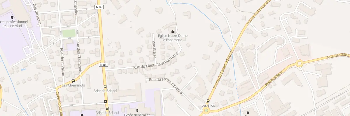 Plan du 20 Rue Lt Boisrame à Gap