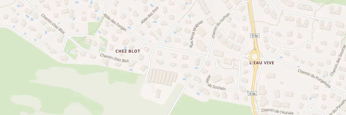 Plan du 8 All de Sochein à Annecy