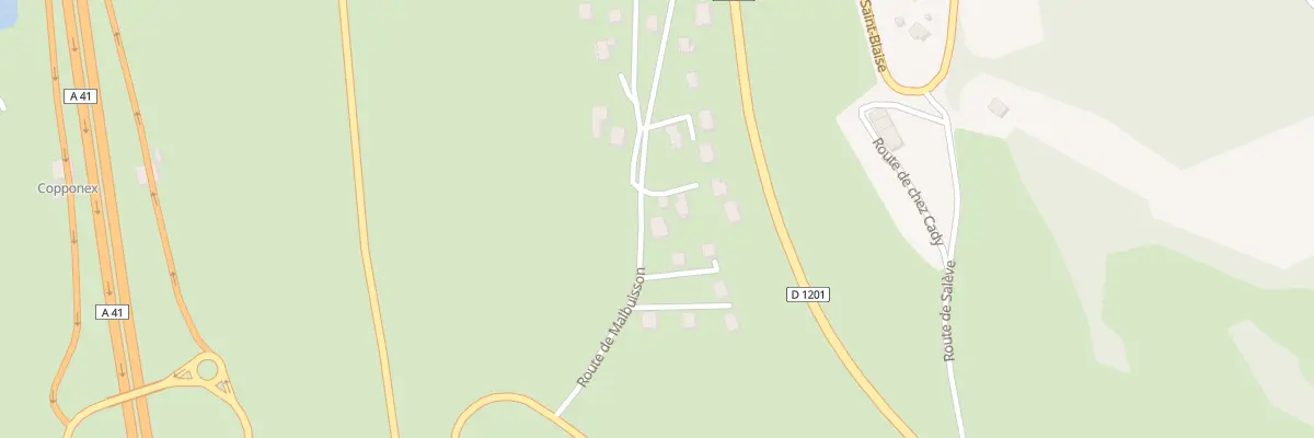 Plan du 448 Rte de Malbuisson à Copponex