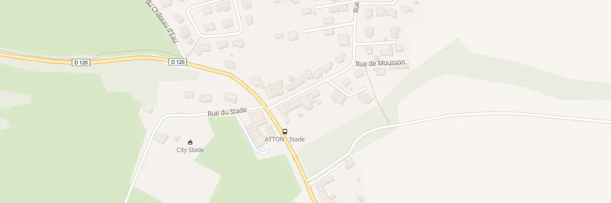 Plan du Village à Atton