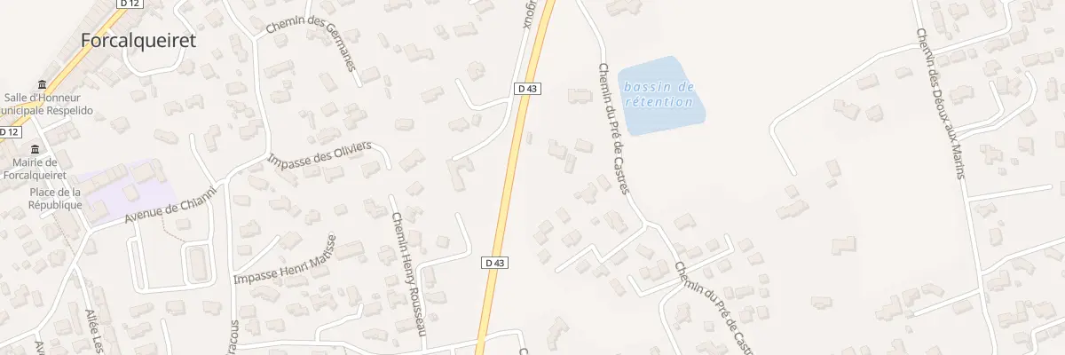 Plan du 544 Che du Pre de Castre à Forcalqueiret