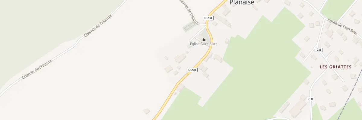 Plan du 891 Rte des Allobroges à Hauteville