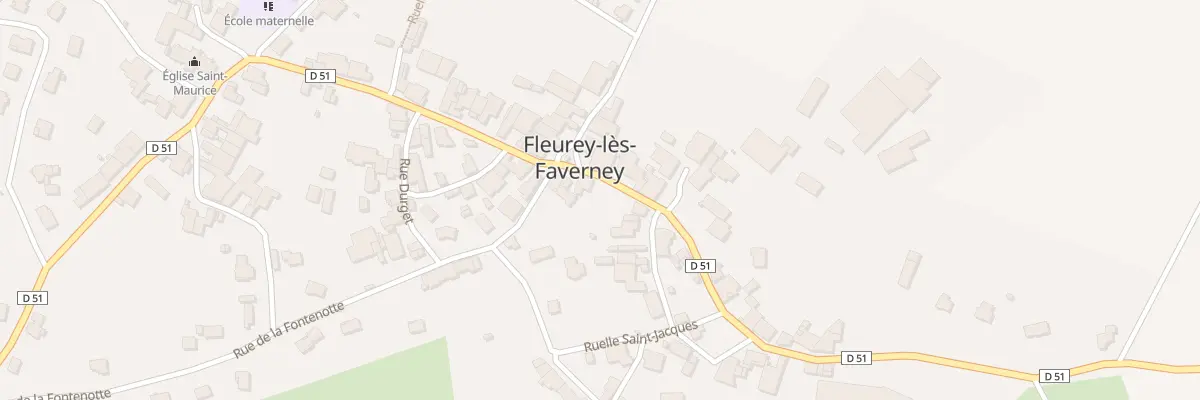 Plan du 14 Gr Grande Rue à Fleurey-lès-Faverney
