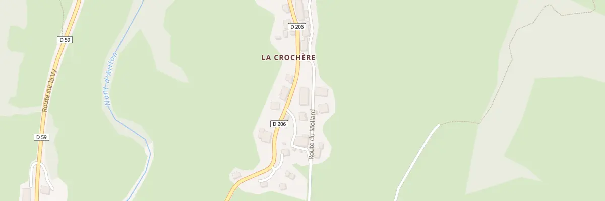 Plan du 5989 La Crochere à Aillon-le-Vieux