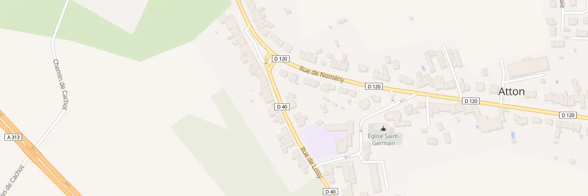 Plan du 1 Rue de Loisy à Atton