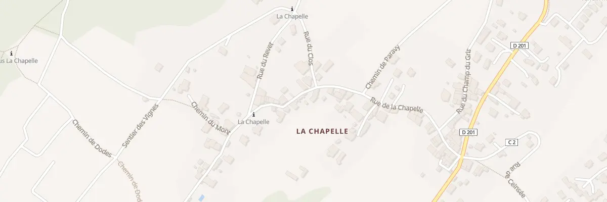 Plan du 319 Rue de la Chapelle à Cruet