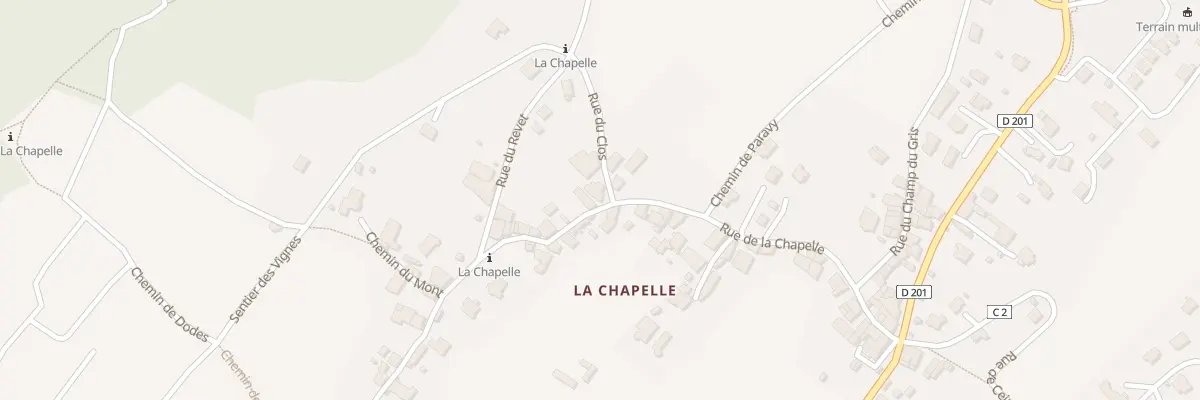 Plan du 296 Rue de la Chapelle à Cruet