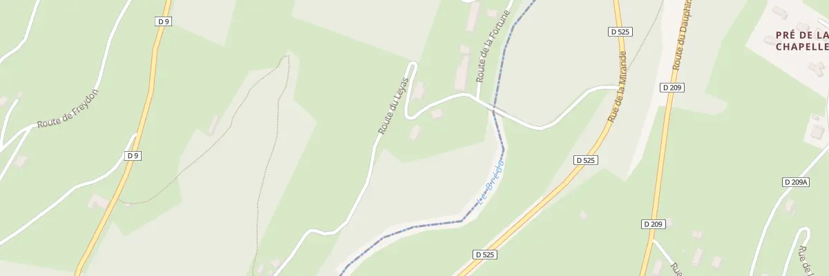 Plan du 3 Rte du Leyas au Moutaret