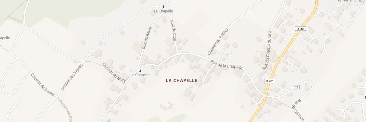 Plan du 295 Rue de la Chapelle à Cruet