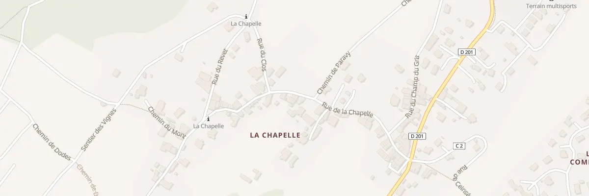 Plan du 243 Rue de la Chapelle à Cruet
