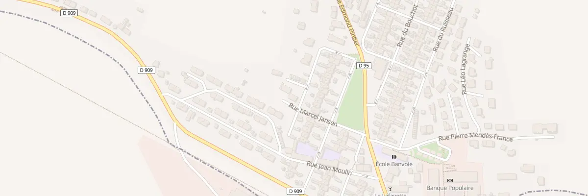 Plan du 9004 Quartier en Belle Vue à Chaligny