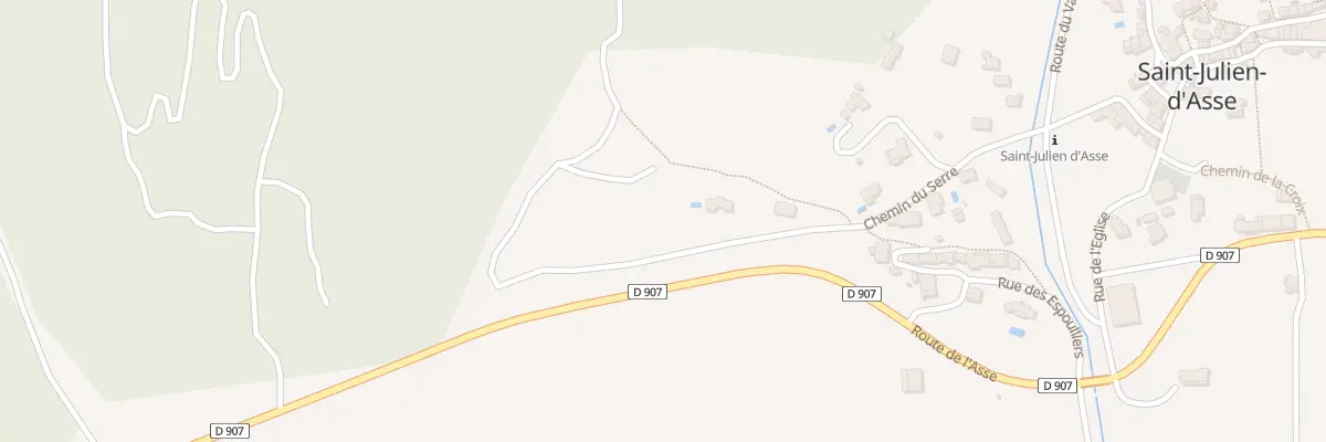 Plan du 396 Che du Serre à Saint-Julien-d’Asse