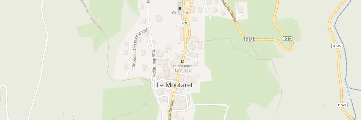 Plan du 17 Gr Grande Rue au Moutaret