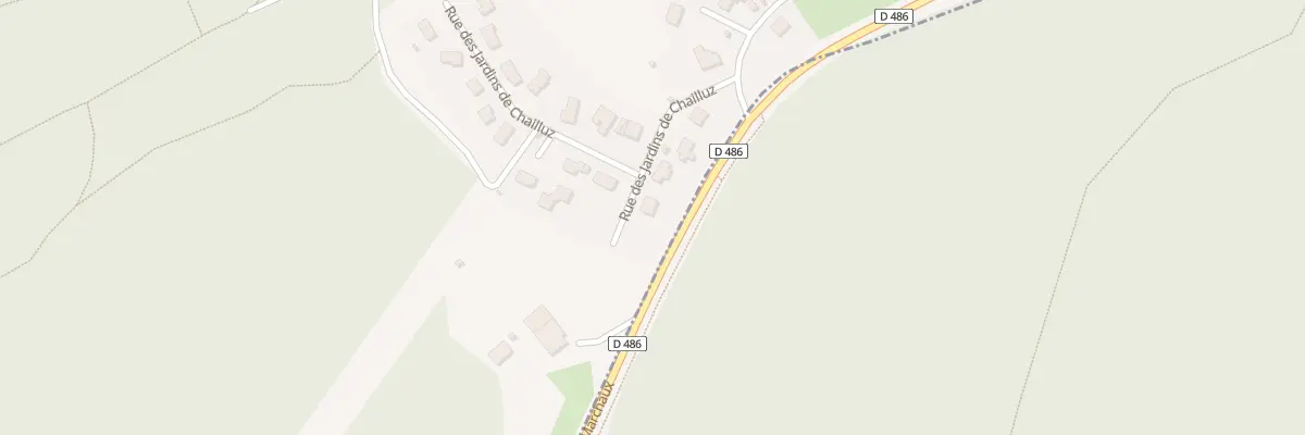 Plan de la Rue des Jardins de Chailluz à Braillans