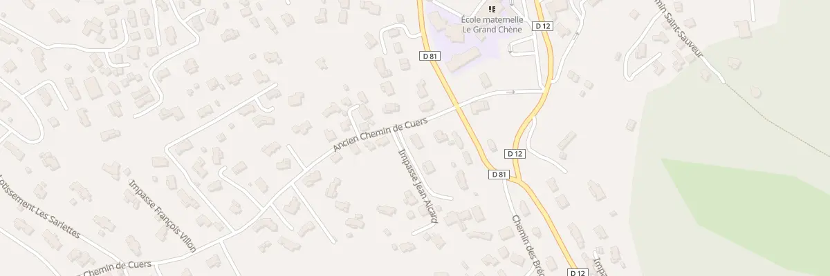 Plan du 65 Ancien Chemin de Cuers à Rocbaron