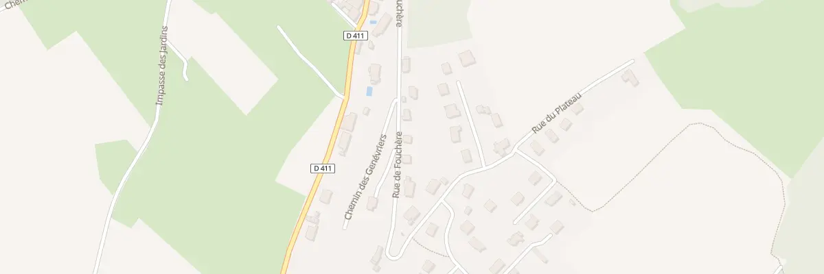 Plan du 9 Rue de Fouchère à Chalèze