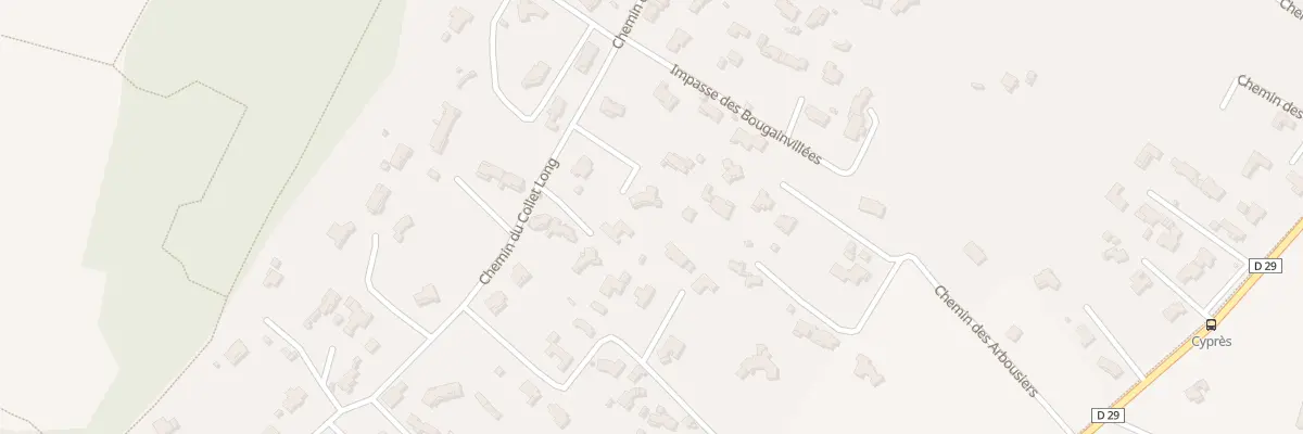 Plan du 860 Che du Collet Long à La Crau
