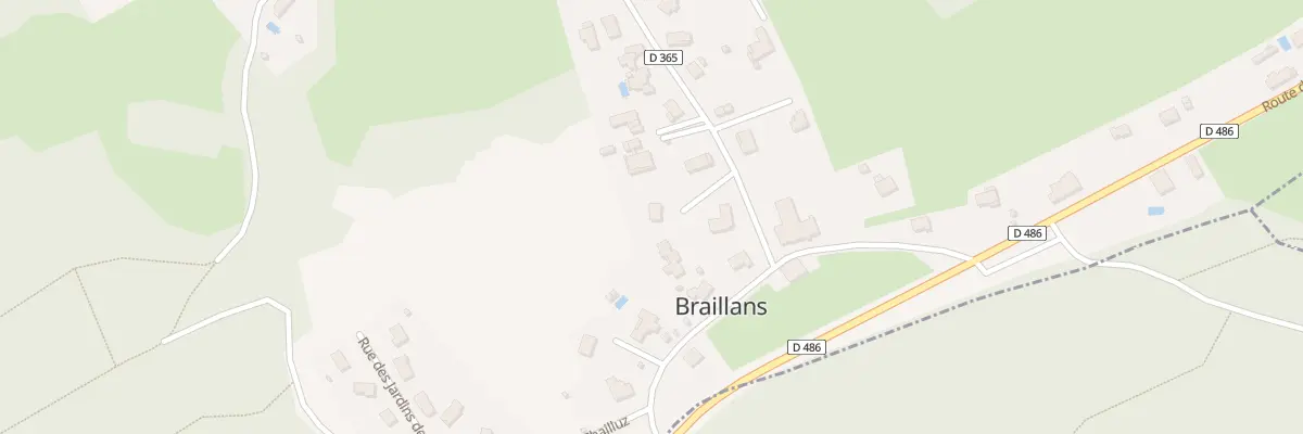 Plan du 3B Rue de la Fontaine à Braillans