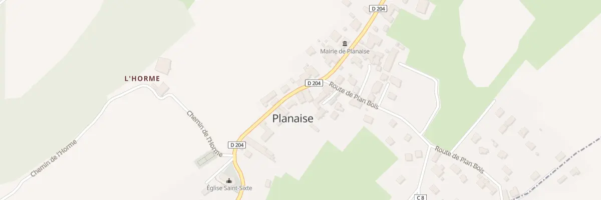Plan du 1194 Rte des Allobroges à Planaise