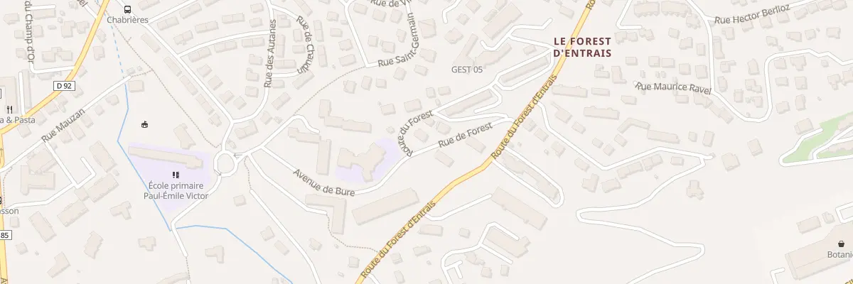 Plan du 31 Av de Bure à Gap