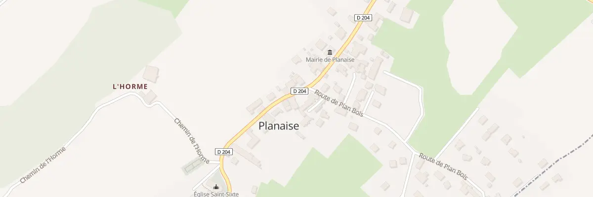 Plan du 1206 Rte des Allobroges à Planaise