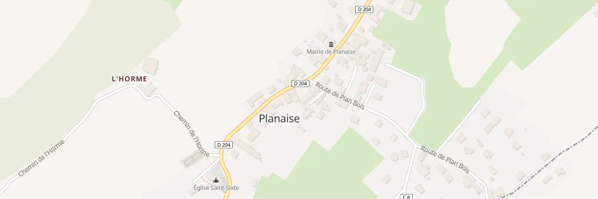 Plan du 1212 Rte des Allobroges à Planaise