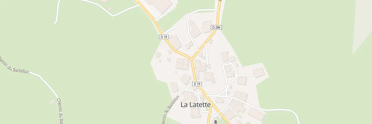 Plan du 5007 Rte de Nozeroy à La Latette