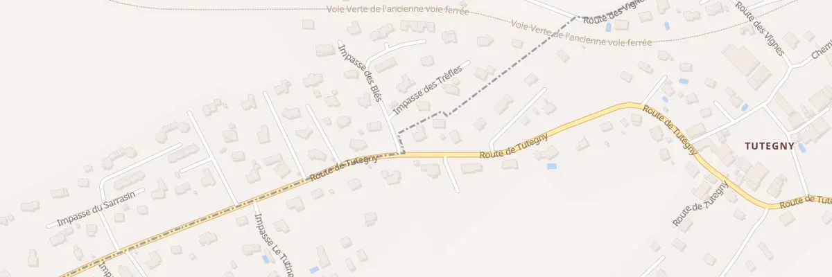 Plan du 1019 Rte de Tutegny à Cessy