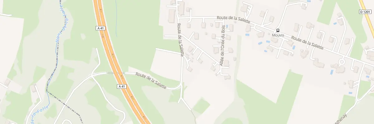 Plan du 687 Rte de la Salette à Neydens