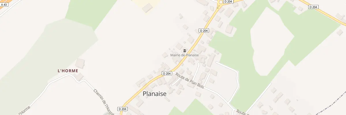 Plan du 1275 Rte des Allobroges à Planaise