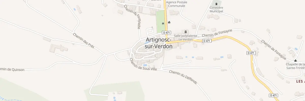 Plan du 5075 Rue du Four à Artignosc-sur-Verdon