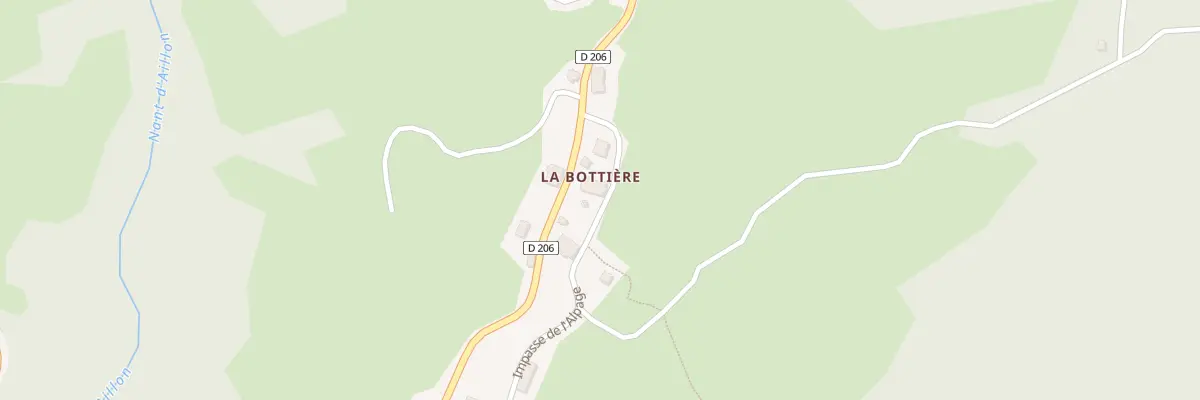 Plan du 5076F La Bottiere à Aillon-le-Vieux