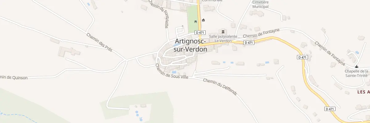 Plan du 5086 Rue Grand Rue à Artignosc-sur-Verdon