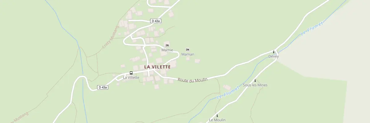 Plan du 608 Rte du Col du Sabot à Vaujany