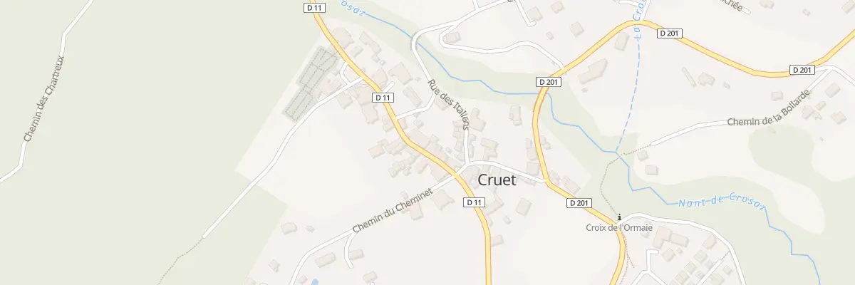 Plan du 394 Rue Marius Canton à Cruet