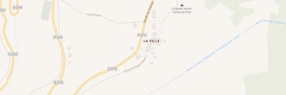 Plan du 5130 La Ville à Auris