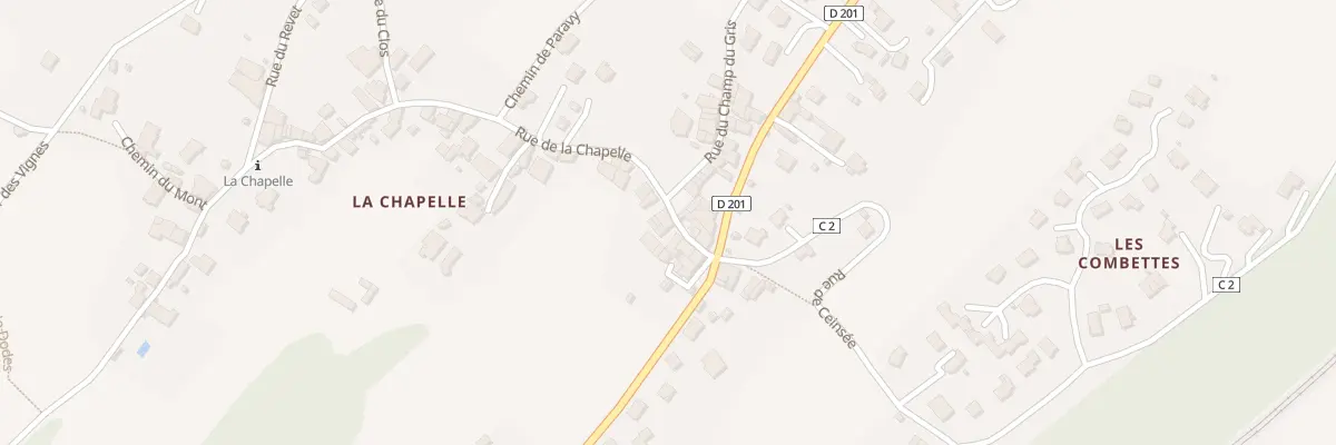 Plan du 45 Rue de la Chapelle à Cruet