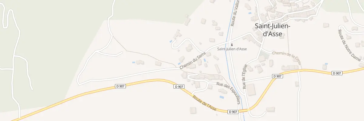 Plan du 134 Che du Serre à Saint-Julien-d’Asse