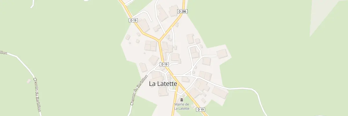 Plan du 5033 Quartier Le Bourg à La Latette