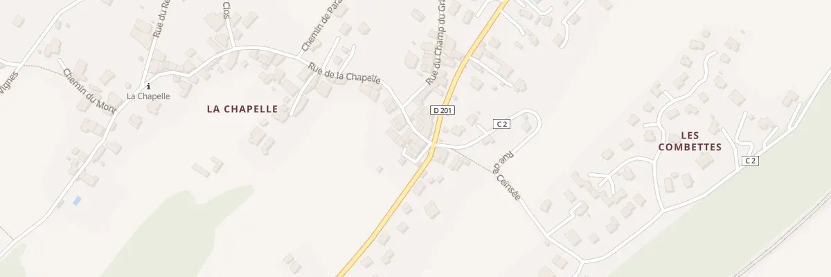 Plan du 22 Rue de la Chapelle à Cruet
