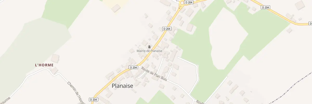 Plan du 1316 Rte des Allobroges à Planaise