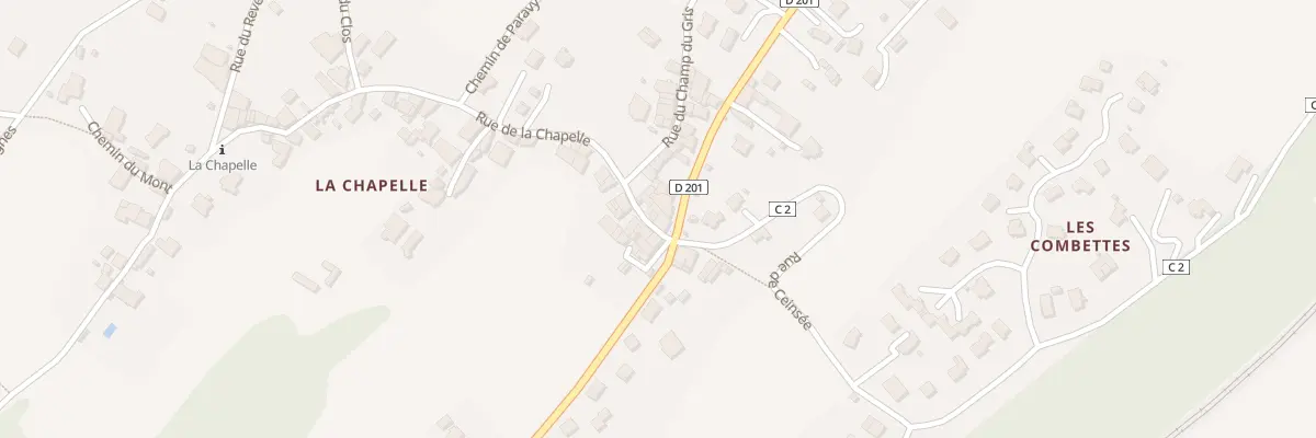 Plan du 284 Rue du Mont Charvet à Cruet