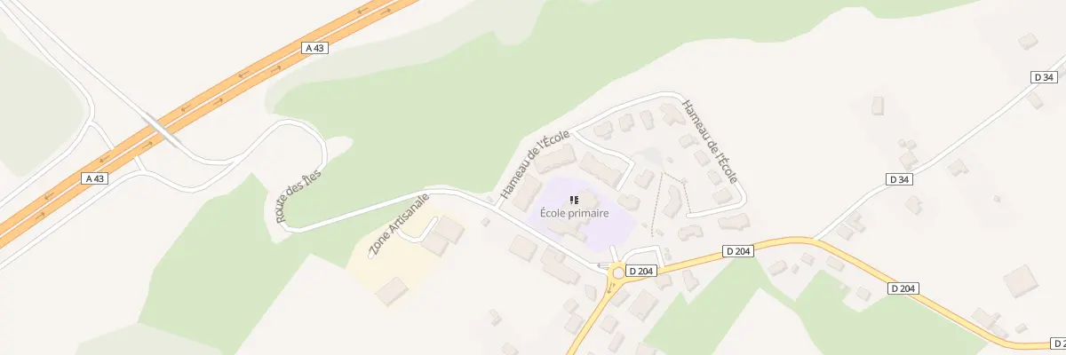 Plan du 28 Hameau de l’École à Planaise