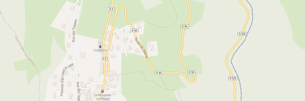 Plan du 17 Rte de Detrier au Moutaret
