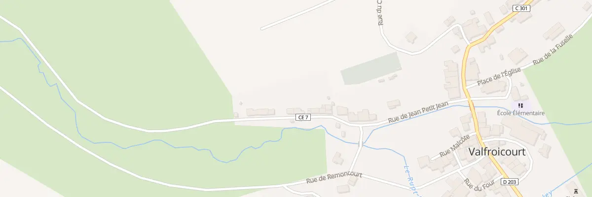 Plan du 270 Rue de Jean Petit Jean à Valfroicourt