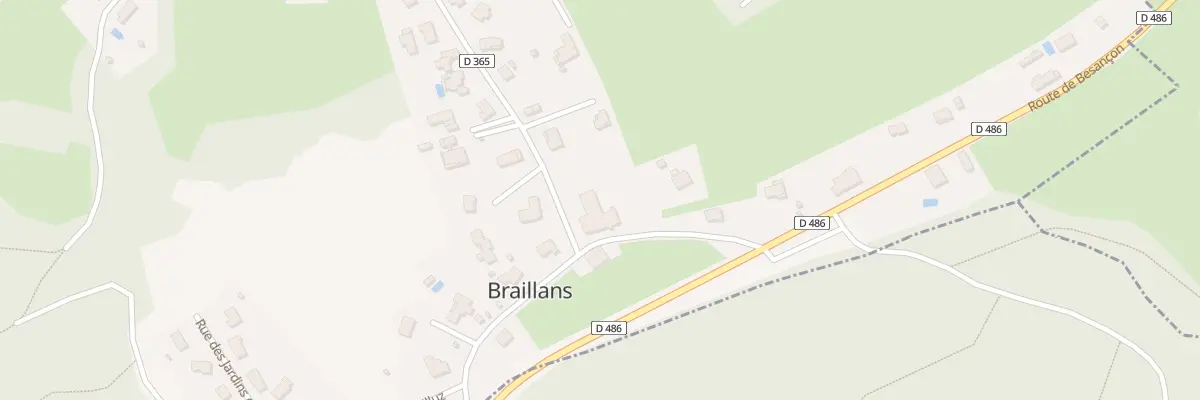 Plan du 13 Rue de la Mairie à Braillans
