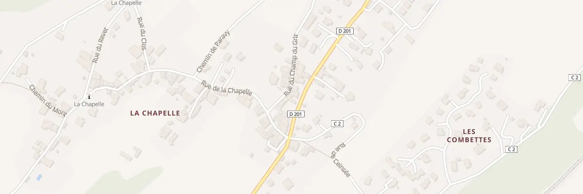 Plan du 228 Rue du Mont Charvet à Cruet